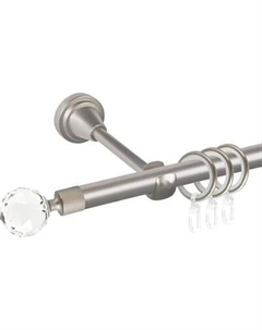Карниз для штор АС ФОРОС Prime D16Г + наконечники Кристалл Ас форос