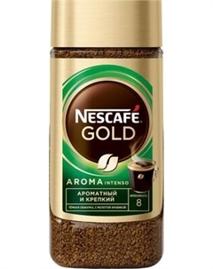 Кофе растворимый Gold Aroma Intenso с добавлением молотого Nescafe
