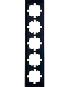 Рамка для выключателей и розеток Lezard Zima 704-4200-150