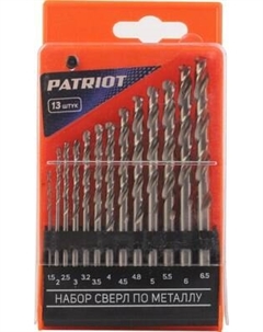 Набор сверл PATRIOT HSS 1.5-6.5мм / 815010543 Patriot