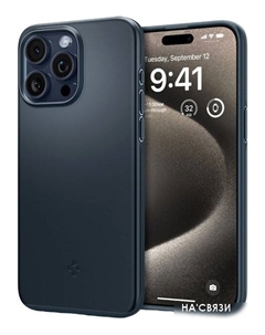 Чехол для телефона Thin Fit для iPhone 15 Pro Max ACS06546 (темно-синий) Spigen