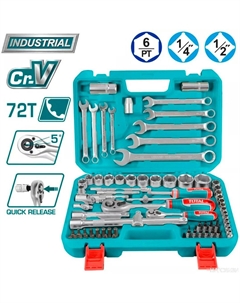 Универсальный набор инструментов THT421802 (82 предмета) Total