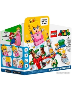 Конструктор Super Mario 71403 Приключения вместе с Пич Lego