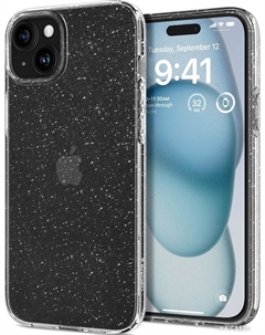 Чехол для телефона Liquid Crystal Glitter для iPhone 15 ACS06788 (затемненный/прозрачный) Spigen