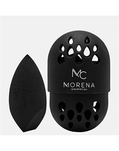 Спонж в футляре для макияжа лица, коричневый Morena cosmetics
