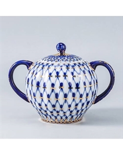 Сахарница "Кобальтовая сетка" Императорский фарфоровый завод