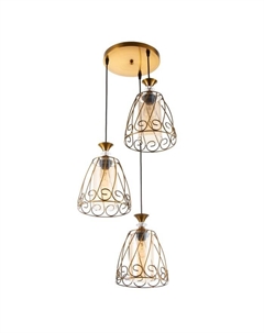 Светильник «Кронос» 3хE27 40 Вт золото 32×32×100 см Bayerlux