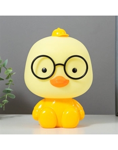 Настольная лампа "Утенок в очках" Е14  3Вт желтый15х14х21 см Risalux