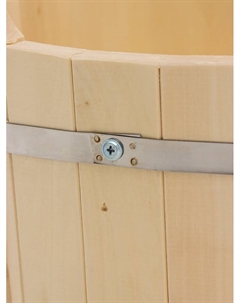 Шайка - таз для бани и сауны, 15 л, деревянная, пластиковая вставка, «» Добропаровъ