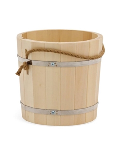 Ведро - запарник для бани и сауны, 10 л, липа, нержавеющий обруч, «» Добропаровъ