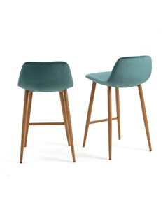 Комплект барных стульев iena laredoute голубой 51x88x46 см Laredoute