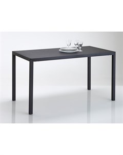 Обеденный стол hiba черный 135x74x70 см Laredoute