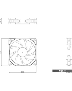 Вентилятор для корпуса TL-C12R-S ARGB (Reverse) Thermalright