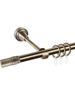 Карниз для штор АС ФОРОС Prime D16Г + наконечники Цилиндр Ас форос