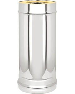 Труба дымохода 0.8мм д. 130х220 L-0.5м Везувий