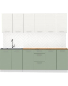 Кухонный гарнитур Артём-Мебель Оля СН-114 без стекла МДФ 2.4м Артём-мебель