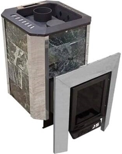 Печь-каменка Пегас 26 Next ДТ4 со стеклом в камне змеевик