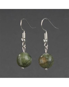 Серьги Wolves Элитный Жадеит 40836 №2