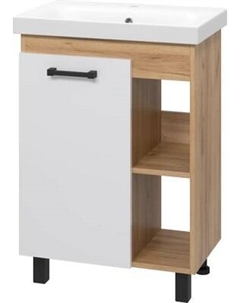 Тумба с умывальником Misty Крафт 60 / П-Кра-07060-011+UM-MOD60SL/1