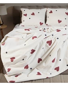 Комплект постельного белья Этель First love Евро / 10706941
