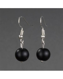 Серьги Wolves Элитный Шунгит 40908 №2