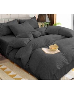 Комплект постельного белья Меркури графит Евро / 150-0404 Царство сновидений