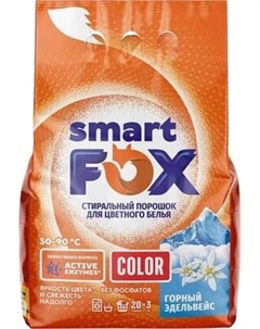 Стиральный порошок Smart FOX Color Горный эдельвейс / 190002 Smart fox