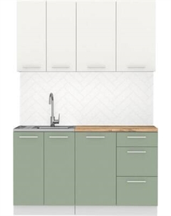 Кухонный гарнитур Артём-Мебель Оля СН-114 без стекла МДФ 1.4м Артём-мебель