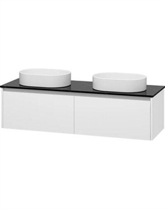 Тумба с умывальником Виста 150 / П-Вис-09150-012Я+УТ000025082+MU0055B-GWх2 Misty