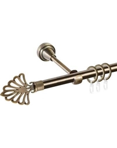 Карниз для штор Prime D16Г + наконечники Веер Ас форос