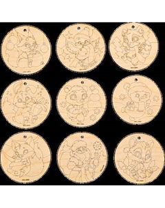 Набор заготовок для творчества Лесная мастерская Новый год! Шары / 9911860