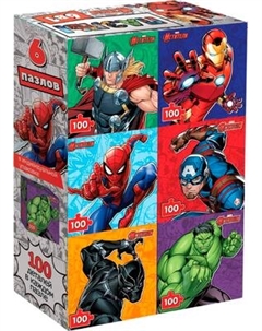 Набор пазлов Marvel Мстители. 6 в 1 / 10471478