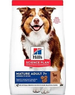 Сухой корм для собак Hill's Science Plan Mature Adult 7+ Medium Lamb & Rice