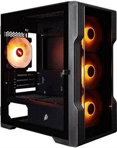 Корпус для компьютера Trilobite T3-G ARGB / T3-G-BK-4F2(AP) 1stplayer