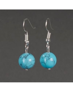 Серьги Wolves Элитная Бирюза 40812 №2