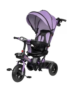 Трехколесный велосипед с ручкой PL-02 (фиолетовый) Farfello