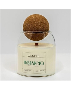 Ароматическая свеча из соевого воска, аромат День в СПА Monstera decor candles diffusers