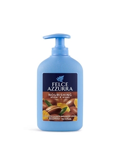 Жидкое мыло "Питание" Амбра и Аргановое масло Nourishing Amber & Argan Liquid Soap 300 Felce azzurra