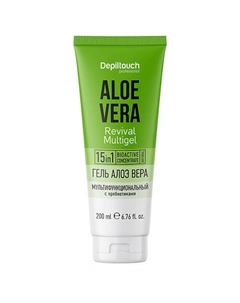 Гель алоэ вера мультифункциональный с пребиотиками Aloe Vera Revival Multigel 200 Depiltouch professional
