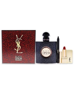 Набор Black Opium: Парфюмерная вода + Карандаш для глаз + Помада Yves saint laurent