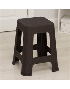 Табурет большой «Ротанг», 37×37×45 см, коричневый Violet