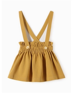 Юбка для девочки на лямках,, оранжевая, рост 116 см Minaku