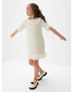 Платье нарядное детское : PartyDress цвет белый, рост 116 Minaku
