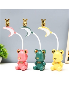 Настольная лампа с точилкой "Мишка" LED 2Вт USB АКБ МИКС 7х7х30 см Risalux