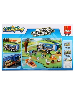 Конструктор На природе «Дом на колёсах», 343 детали Peizhi