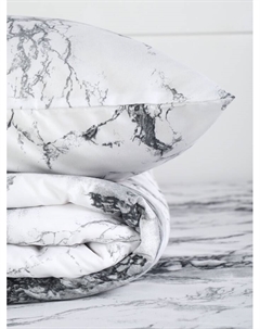 КПБ евро White marble 200*217см, 215*240см,50*70см-2 шт, микрофибра,100% п/э Lovelife