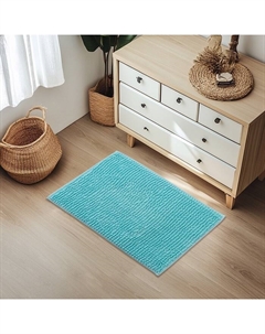 Коврик для дома «Букли», 40×60 см, голубой Доляна