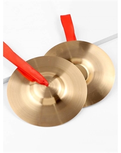 Музыкальные тарелки ручные, 18 см, набор 2 шт. Music life