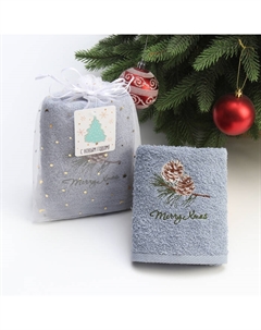 Полотенце махровое "Шишка" 30х60 см, 100% хлопок, 340 г/м2 Этель