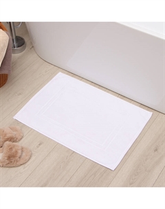 Коврик махровый «» Classic, 50×70 см, хлопок 100%, белый Этель